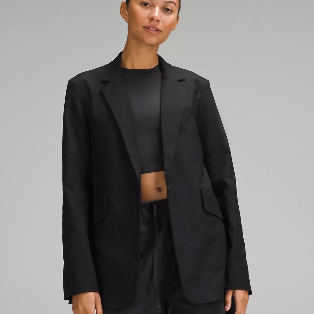 Lululemon Athletica Sleek Black Suit Jacket